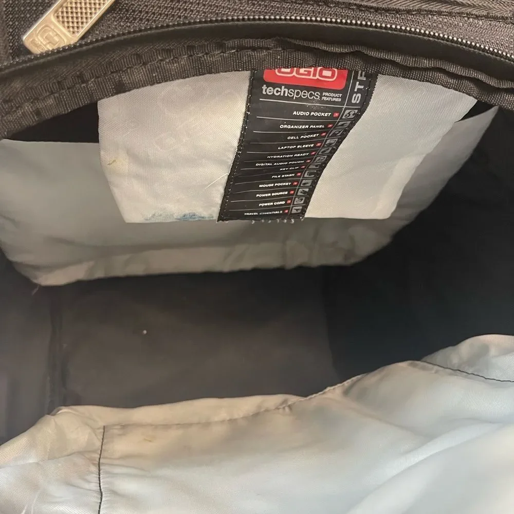 Ogio Street Metro Tech Specs Laptop black BackpackTechnical Computer Jack emblem